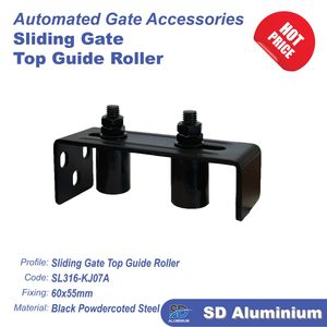 Fence post & Fence Gate accessories: Post Bracket 25 x 38mm Adjustable - SD ALUMINIUM