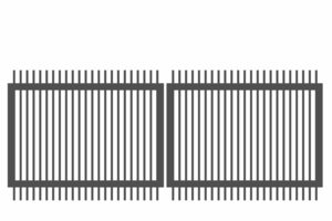 Fence post & Fence Gate accessories: Double Hooked Gravity Latch Double Side - SD ALUMINIUM