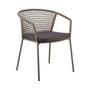 Outdoor Dining Chairs: Vigo Aluminium and Rope Outdoor Dining Armchair