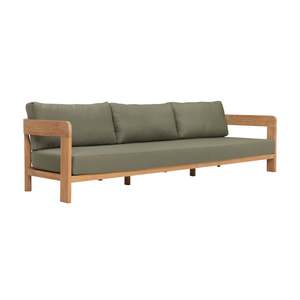 Cove Teak Outdoor Sofa: 3-Seater