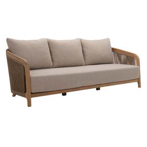 Fiorella Outdoor Teak 3-Seater Sofa