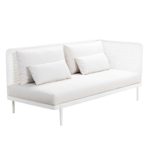 Escape Modular Left Arm 2-Seat Sofa (Stonewhite)
