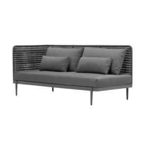 Escape Modular Right Arm 2-Seat Sofa (Graphite)
