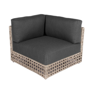 Logan Outdoor Wicker Sectional Corner (Natural)