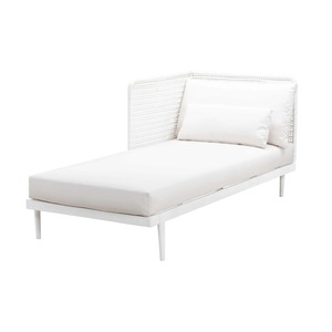 Escape Right Arm Modular Chaise Longue (Stonewhite)