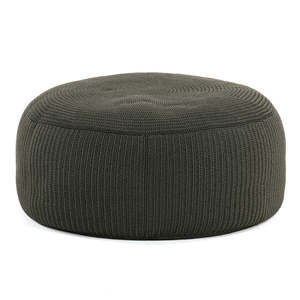 Outdoor Ottomans: Gigi Outdoor Large Round Ottoman (Lava)