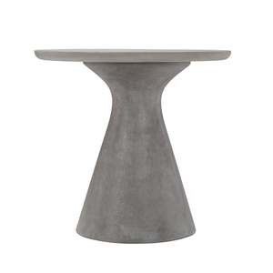 Outdoor Dining Tables: Madrid Round Concrete Dining Table