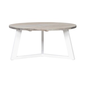 Outdoor Dining Tables: Richard Aluminium and Teak Round Dining Table
