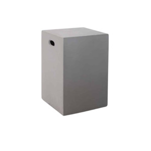 Outdoor Bar Stools: Raw Concrete Counter Height Stool