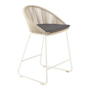 Urban Outdoor Counter Height Stool White (Agora® Panama Coal)
