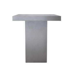 Raw Concrete Bar Height Table
