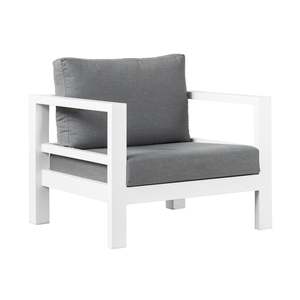 Amazon Aluminium Outdoor Lounge Chair (White)
