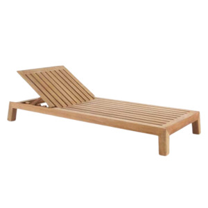 Contempo Teak Sun Lounger