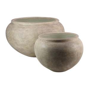 Outdoor Planters Pots: Ravello Round Concrete Planter