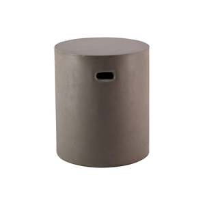 Bercelona Concrete Round Stool With Recessed Grip