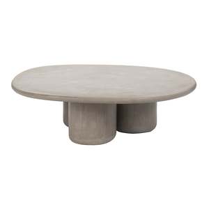 Curve Outdoor Concrete Triad Coffee Table