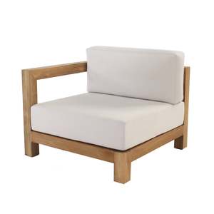 Ibiza Sectional Collection: Ibiza Outdoor Teak Right-Arm Sectional Chair