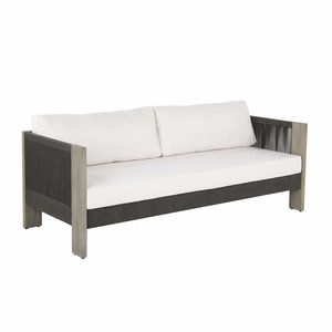 Kava Collection: Kava Outdoor Teak and Rope 3-Seater Sofa