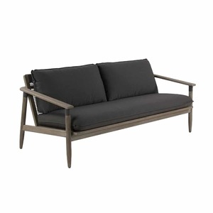 Sutherland Outdoor Teak and Rope 3-Seater Sofa