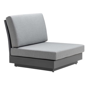 Crete Aluminium Outdoor Sectional Centre (Charcoal)