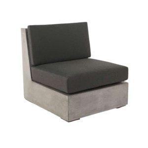Box Concrete Modular Collection: Box Concrete Centre Chair