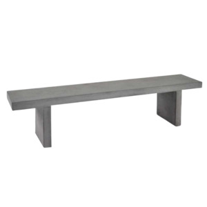 Raw Concrete Outdoor Bench