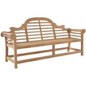 Outdoor Benches: Lutyens Teak 3-Seater Garden Bench