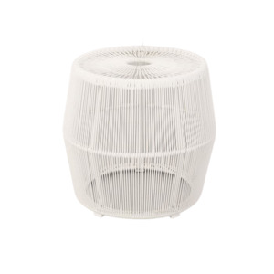 Barrel Outdoor Wicker Accent Table