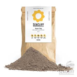 Salts: Seacliff Organics Super Veg (makes liquid)
