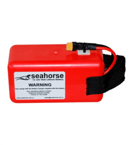 Seahorse Red Lithium Battery and Charger - Seahorse Kontikis