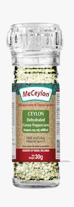 Products: MeCeylon Dehydrated Green Pepper Whole Glass Grinder Bottle 30g