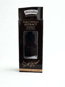 Ceylon Vanilla: MeCeylon Vanilla Extract in Dropper Glass Bottle 20ml