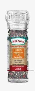 Spices: MeCeylon Pepper Mix Whole Glass Grinder Bottle 40g