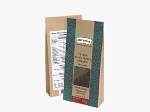 Spices: MeCeylon Black Pepper Powder in Stand-up Pouch 50g