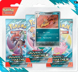 Pokemon: Mega Evolution: Journey Together: Sealed 3 Booster Pack: Scrafty Art (English)