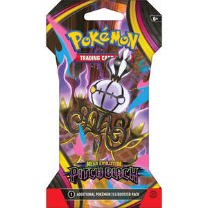 Products: Pokemon: Mega Evolution: Pitch Black: Sleeved Sealed Booster Pack (English)