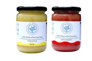 Sea Moss Gels: Sea Moss Gel – Pineapple + Strawberry (Bundle)