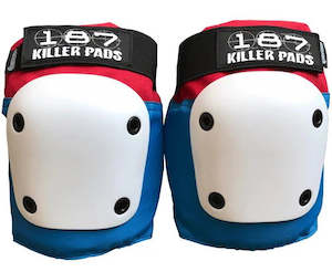 187 Killer Pads: Fly Knee Pad Red, White and Blue