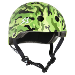 Roller Skating Kids Helmets: S-One Helmet Lifer Matte Green Camo