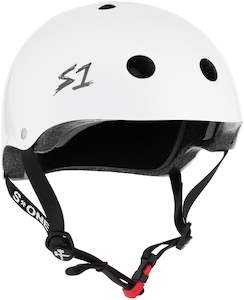 Roller Skating Kids Padding: S-One Helmet Mini Lifer White Gloss