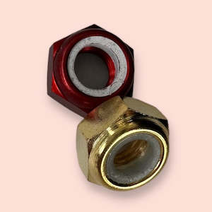 Roller Skate Parts 1: Anodized Aluminium 7mm Axle Nuts (Pack of 8)