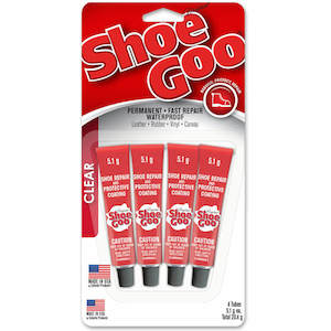 Boot Care: Shoe Goo Fast Repair Mini 4 Pack Clear 5.1g
