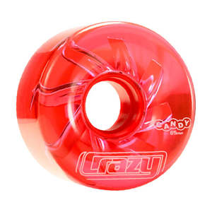 Crazy Skates | Wheel Candy Roller Skate Wheels | Cherry | Red