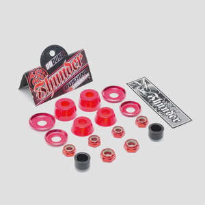 Skateboard Hardware: Thunder Bushing Rebuild Kit, Red 90A