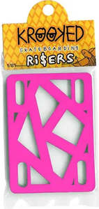 Krooked Skateboard Risers Hot Pink 1/8in