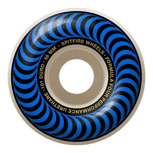 Wheels Bearings Bundle: Spitfire F4 101D x 56mm Wheels Classic Blue