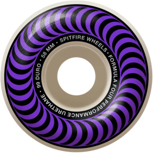 Wheels Bearings Bundle: Spitfire F4 101D x 58mm Wheels Classic Purple