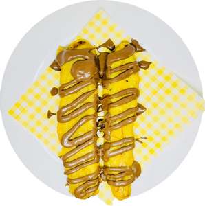 Snacks Menu: Plantain Banana Fritters With Nutella