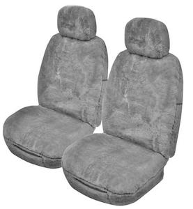 Sheepskin Seat Covers Universal 25mm Grey