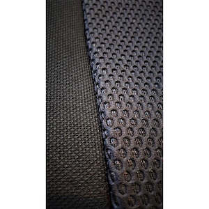 Universal Jacquard: Universal Aspire Front High Back Bench Seat Covers Size 90 | Black